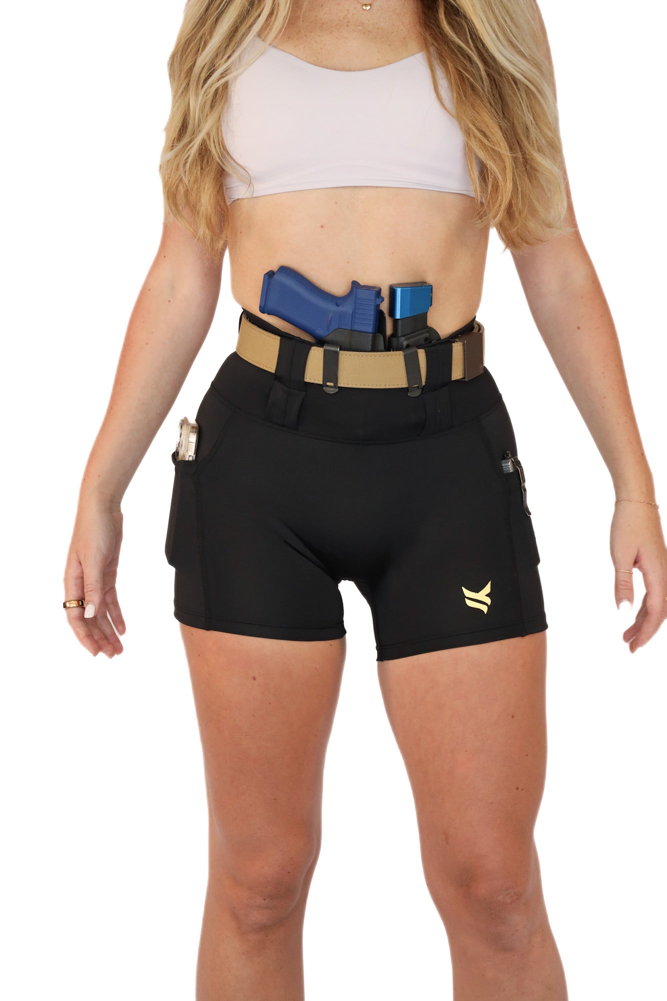 New High Rise FlexCarry™ Shorts - 4-inch inseam, Black