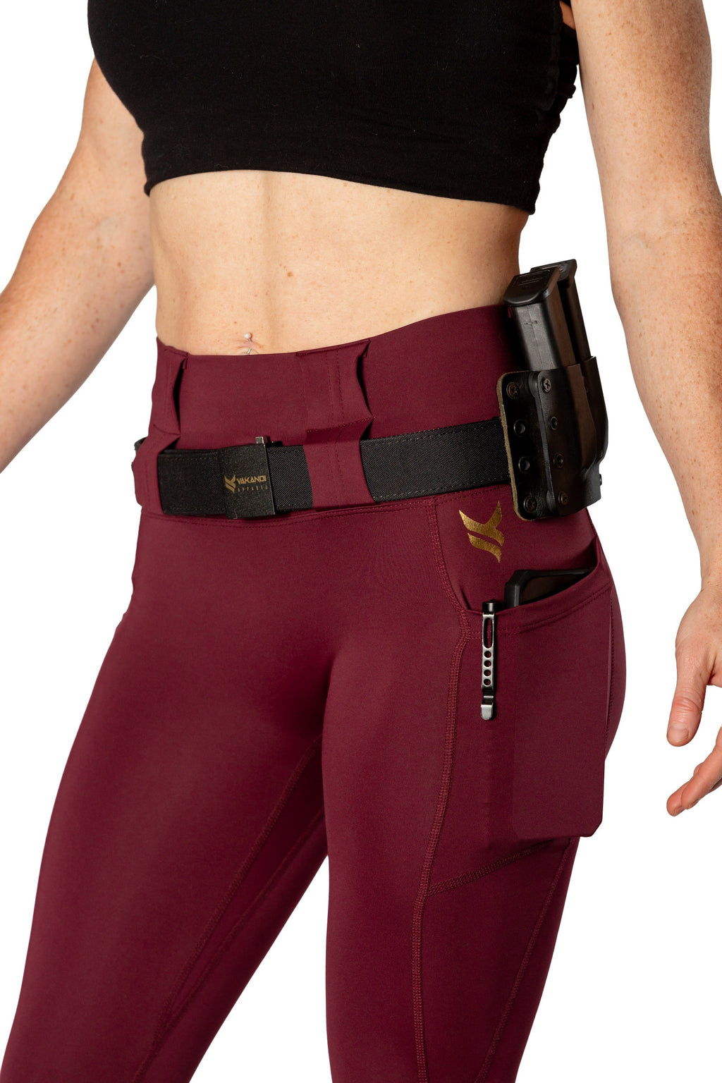 Vakandi EDC Signature legging with new FlexCarry™ waistband - high rise