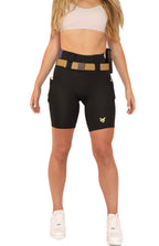 NEW High Rise FlexCarry™ Biker Shorts, Black