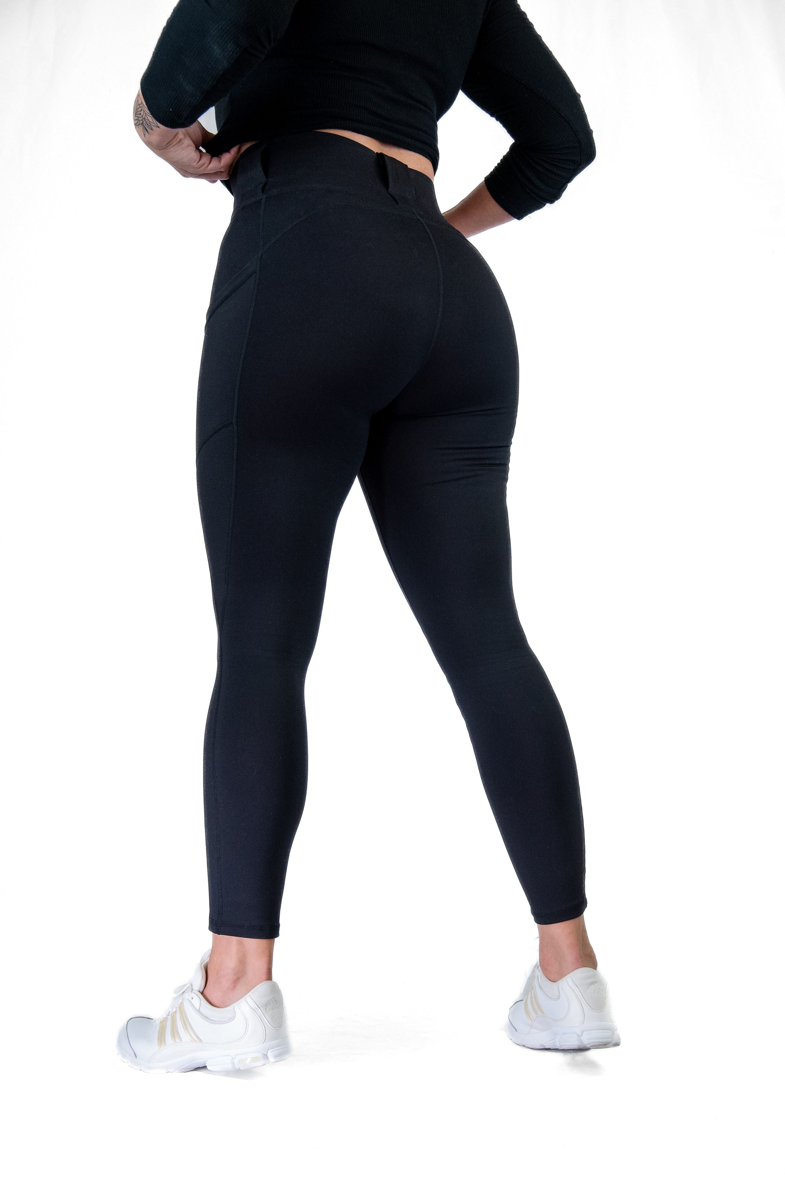 EDC Leggings 2.0 - High Rise, Curvy, Black