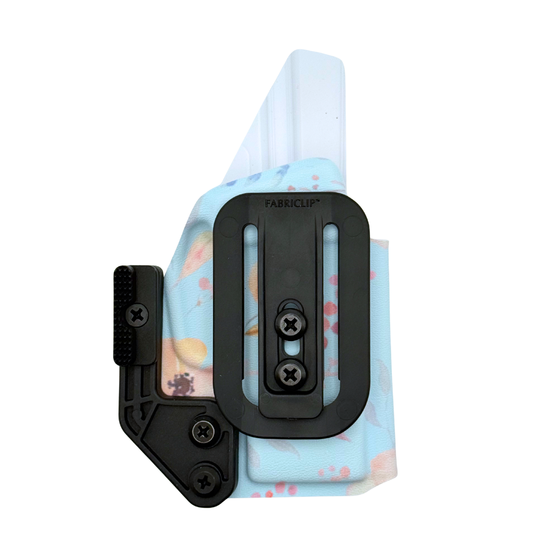 Sig P365/P365X/P365-380 Fabriclip & Mod Wing IWB RH Holster - Floral on Blue