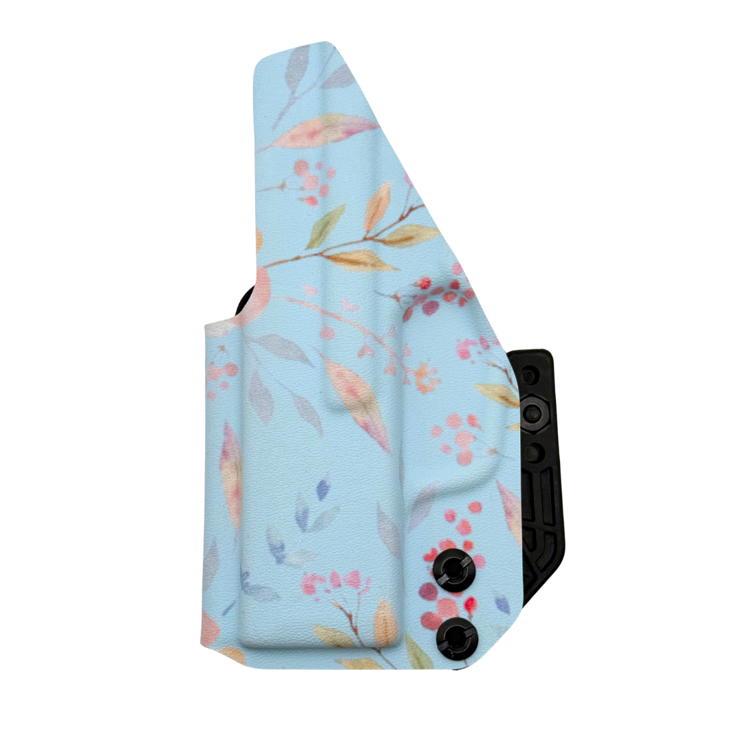 Sig P365/P365X/P365-380 Fabriclip & Mod Wing IWB RH Holster - Floral on Blue