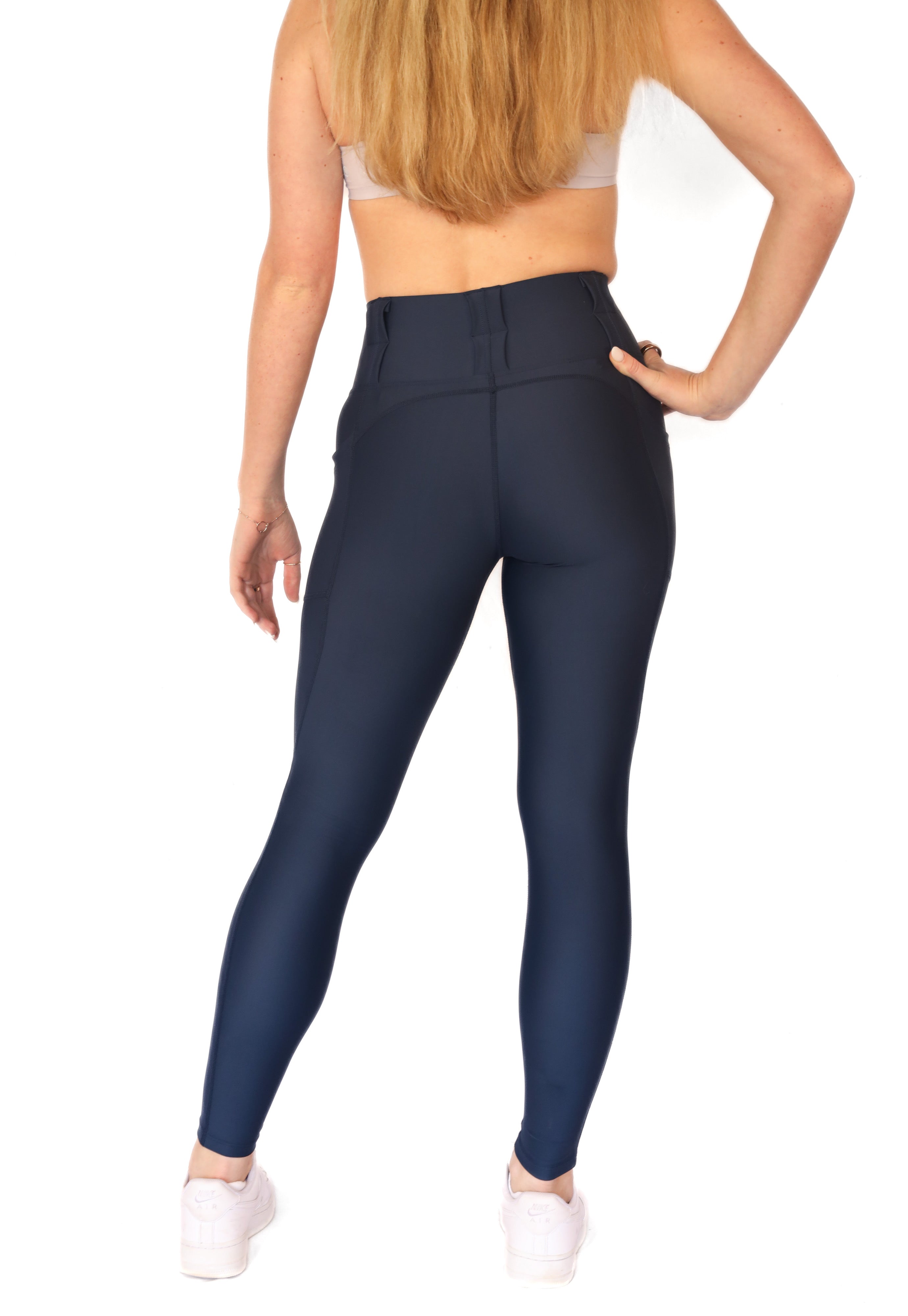 Signature High Rise Concealed Carry Leggings with new FlexCarry Waistband- Navy (Thick, Double-Brushed Fall/Winter Fabric)