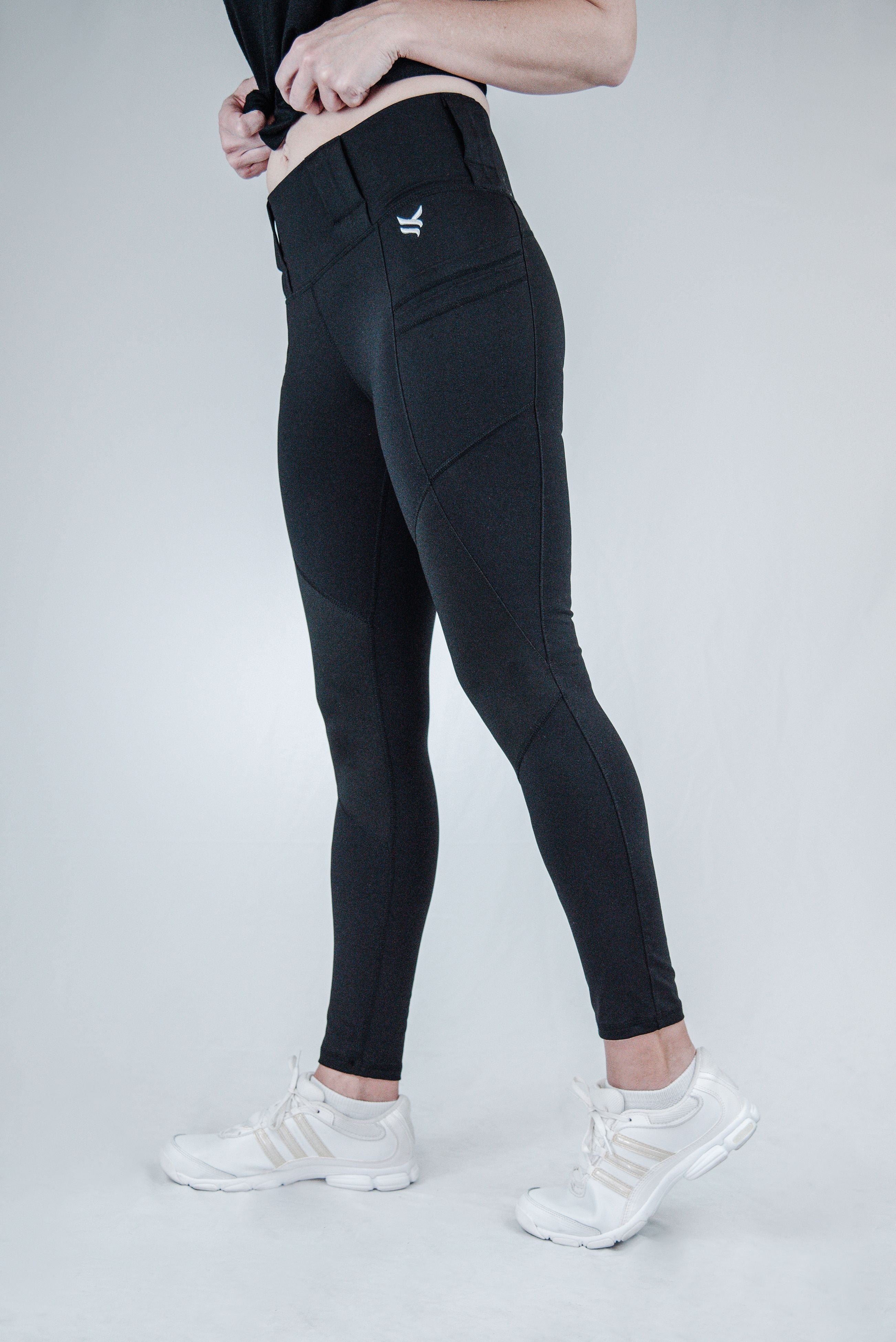 Crusader Leggings Mid-Rise, Black