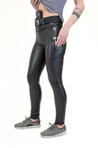 Concealed Carry Leather Leggings