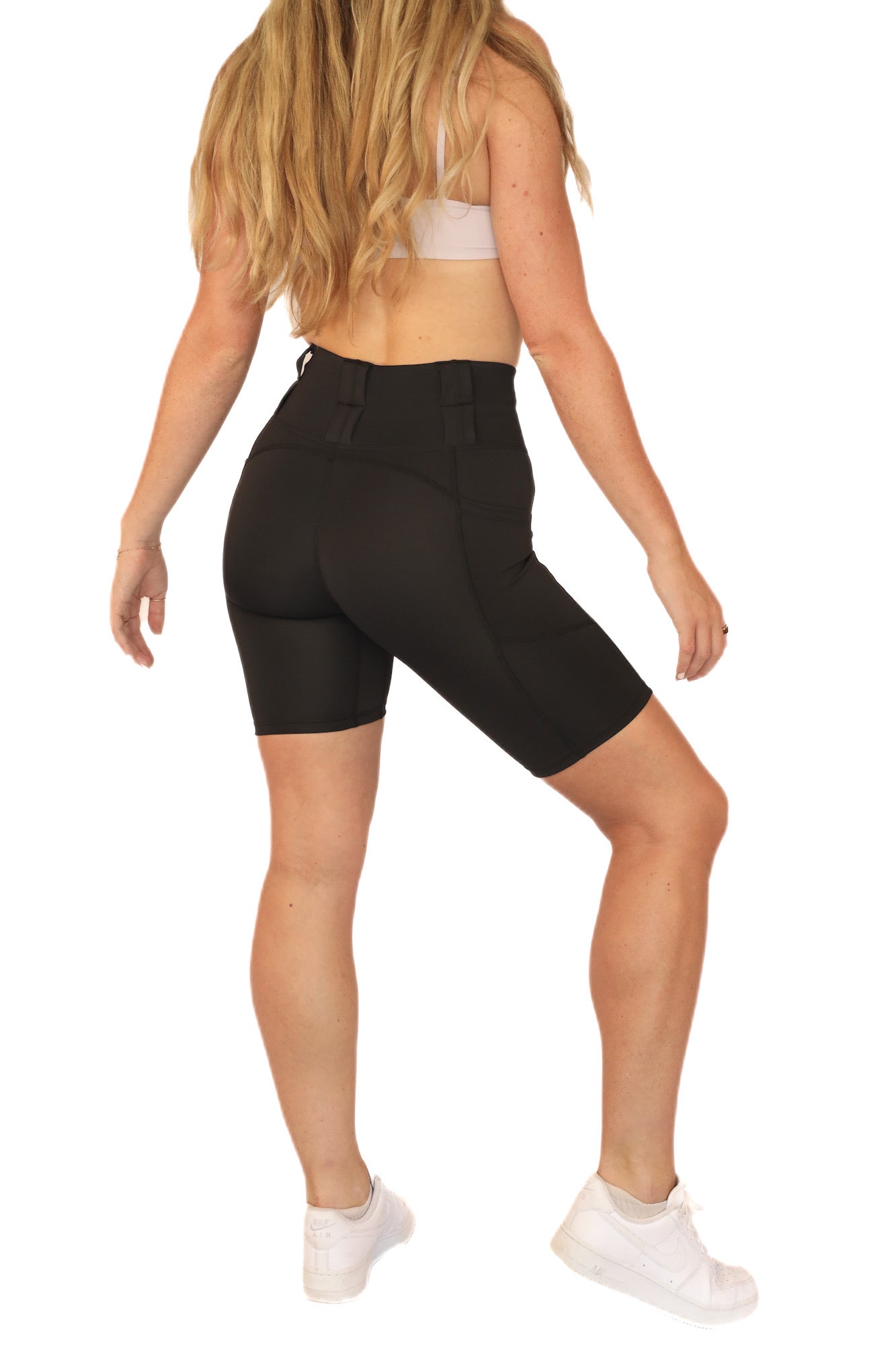 NEW High Rise FlexCarry™ Biker Shorts, Black