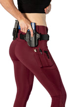 High Rise Crusader Leggings with new FlexCarry™ Waistband - Fig