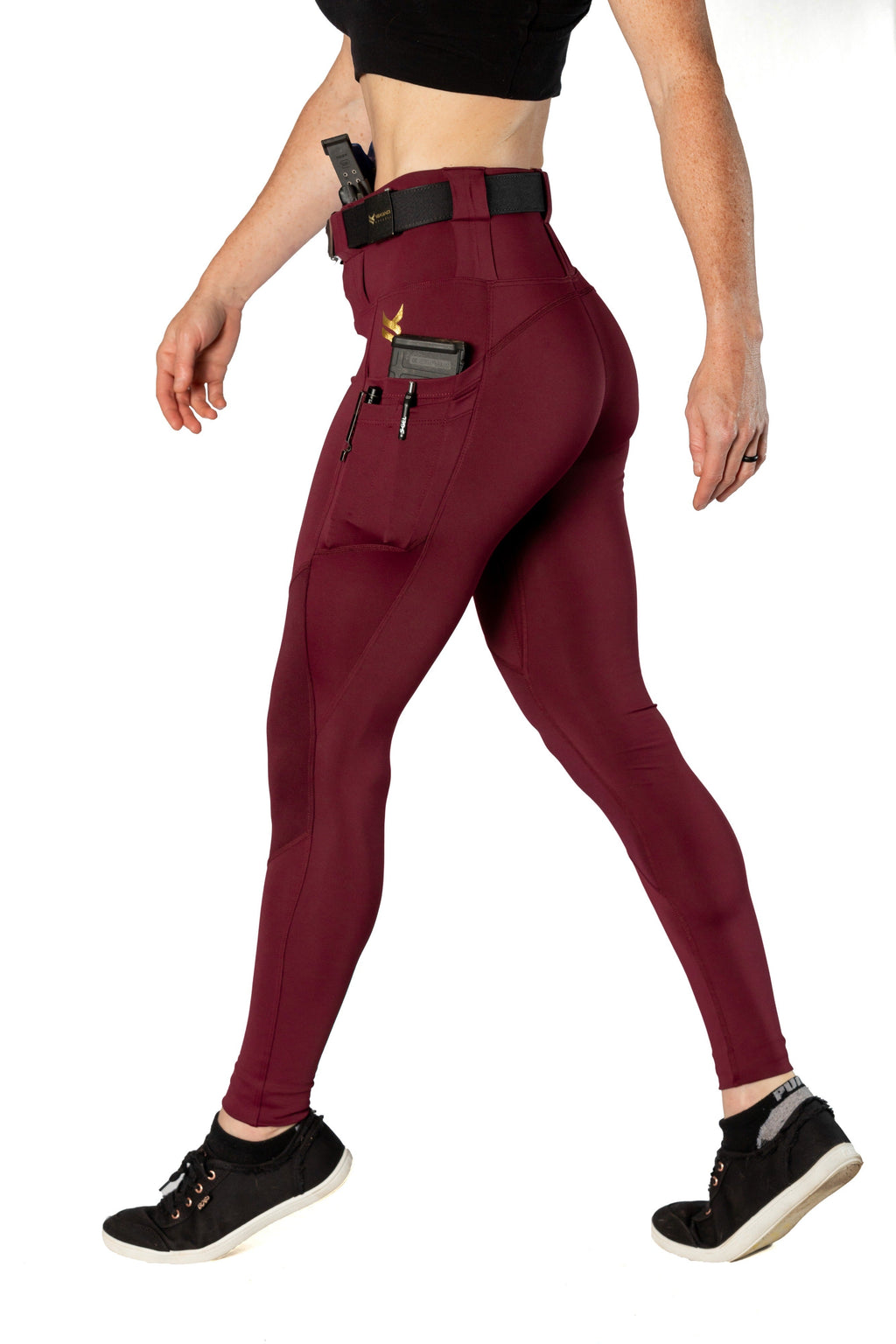 High Rise Crusader Leggings with new FlexCarry™ Waistband - Fig
