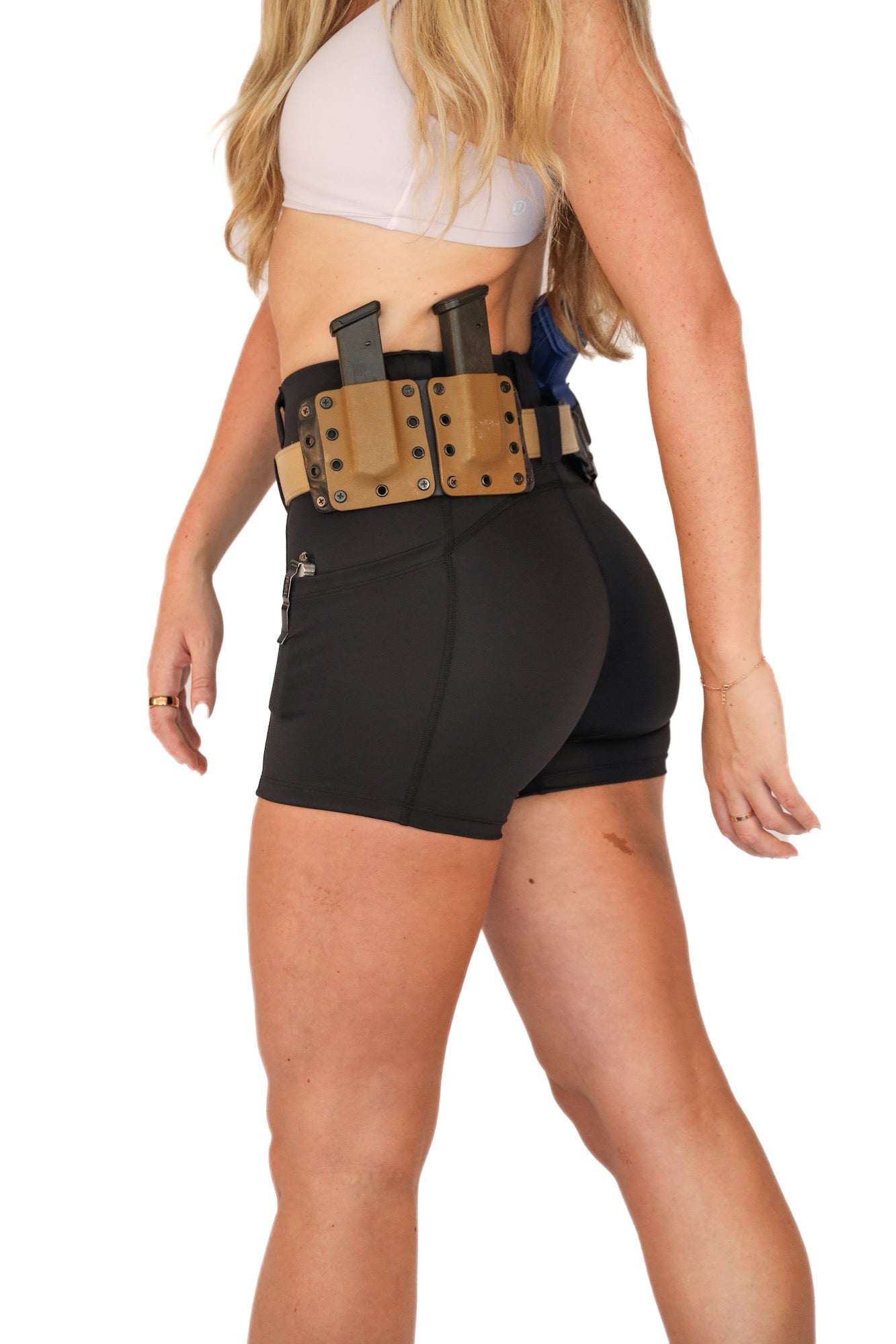 New High Rise FlexCarry™ Shorts - 4-inch inseam, Black