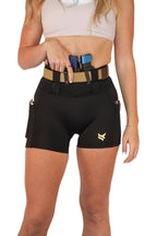 New High Rise FlexCarry™ Shorts - 4-inch inseam, Black