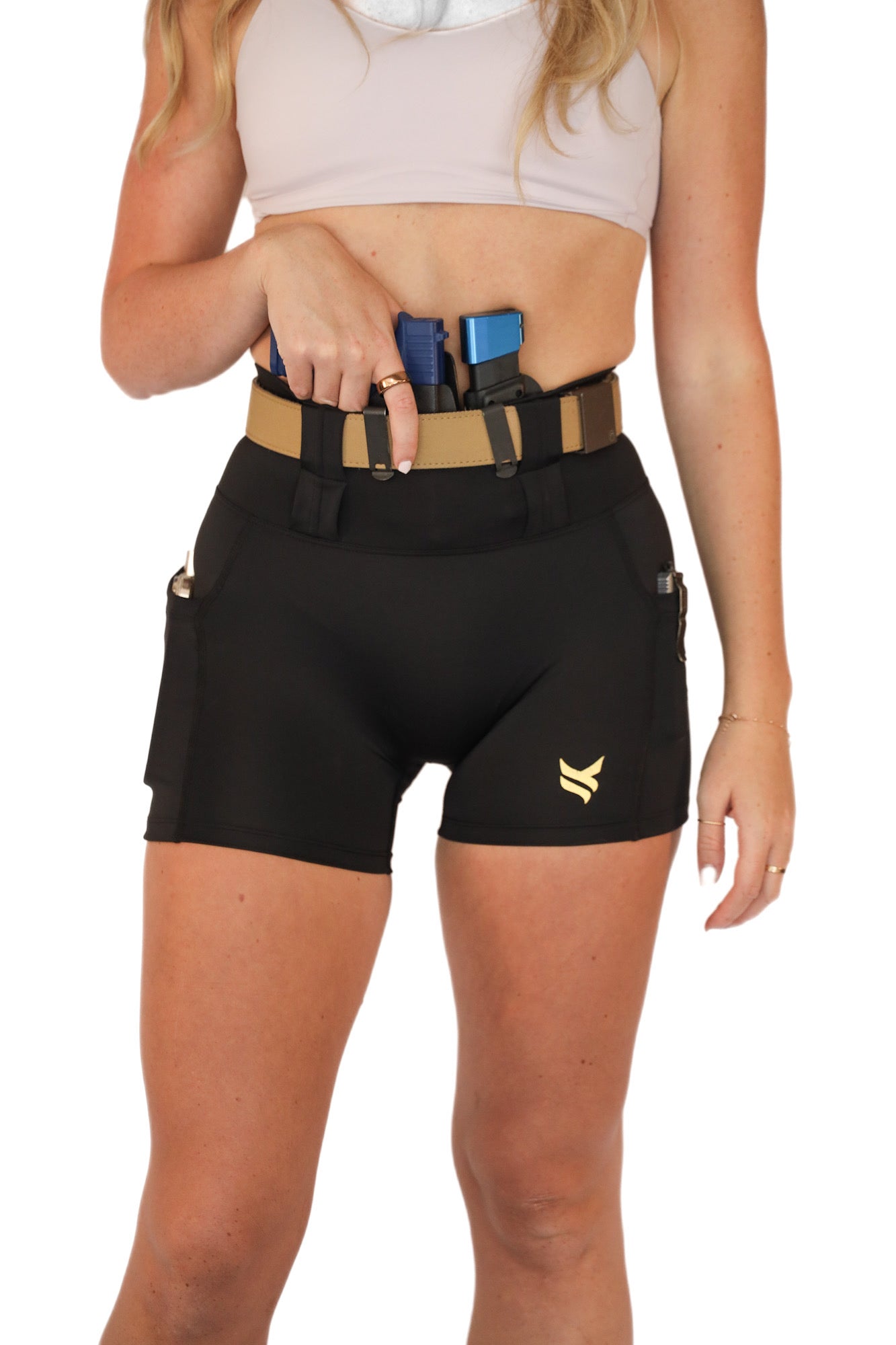 New High Rise FlexCarry™ Shorts - 4-inch inseam, Black