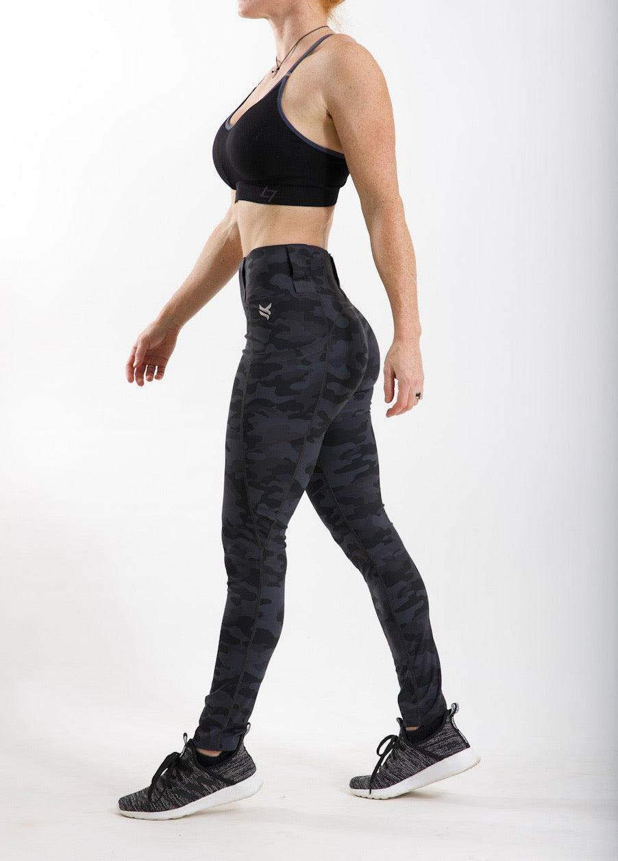 EDC Leggings 2.0 - High Rise, Curvy, Dark Camo
