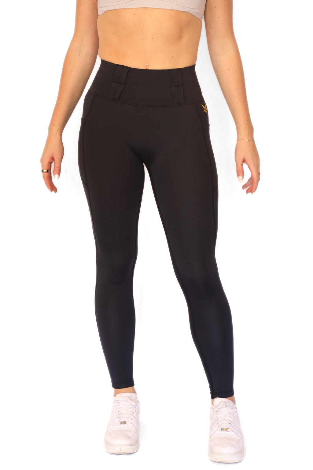 Signature High Rise Concealed Carry Leggings with new FlexCarry Waistband- Black (Thick, Double-Brushed Fall/Winter Fabric)
