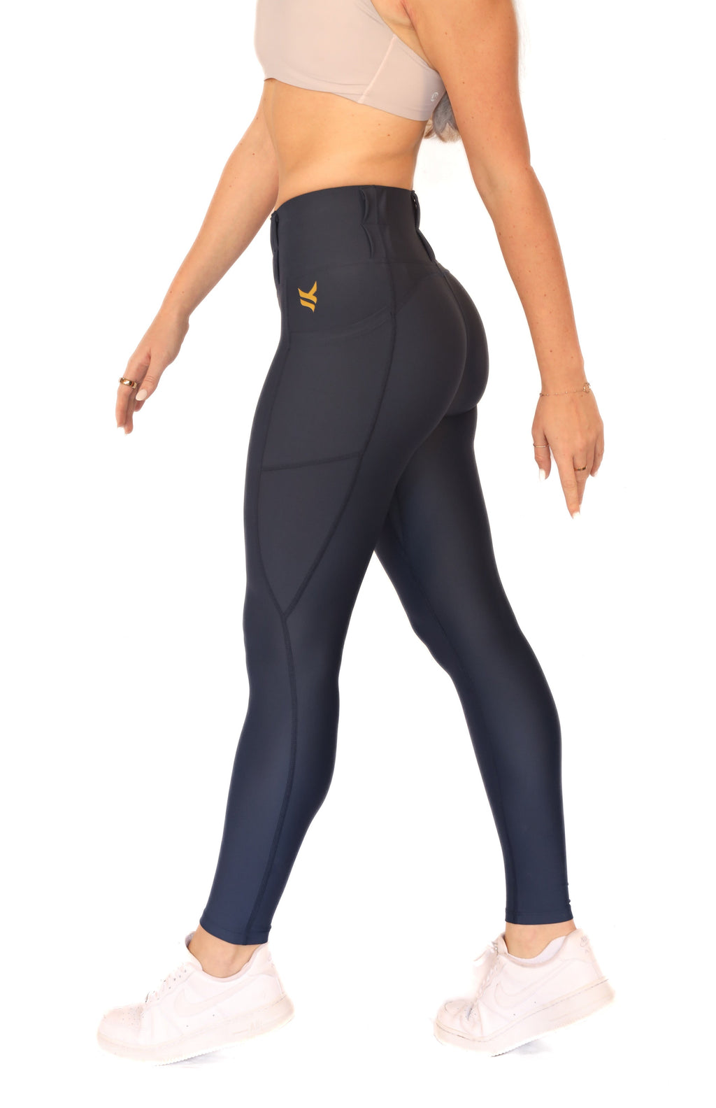 Signature High Rise Concealed Carry Leggings with new FlexCarry Waistband- Navy (Thick, Double-Brushed Fall/Winter Fabric)