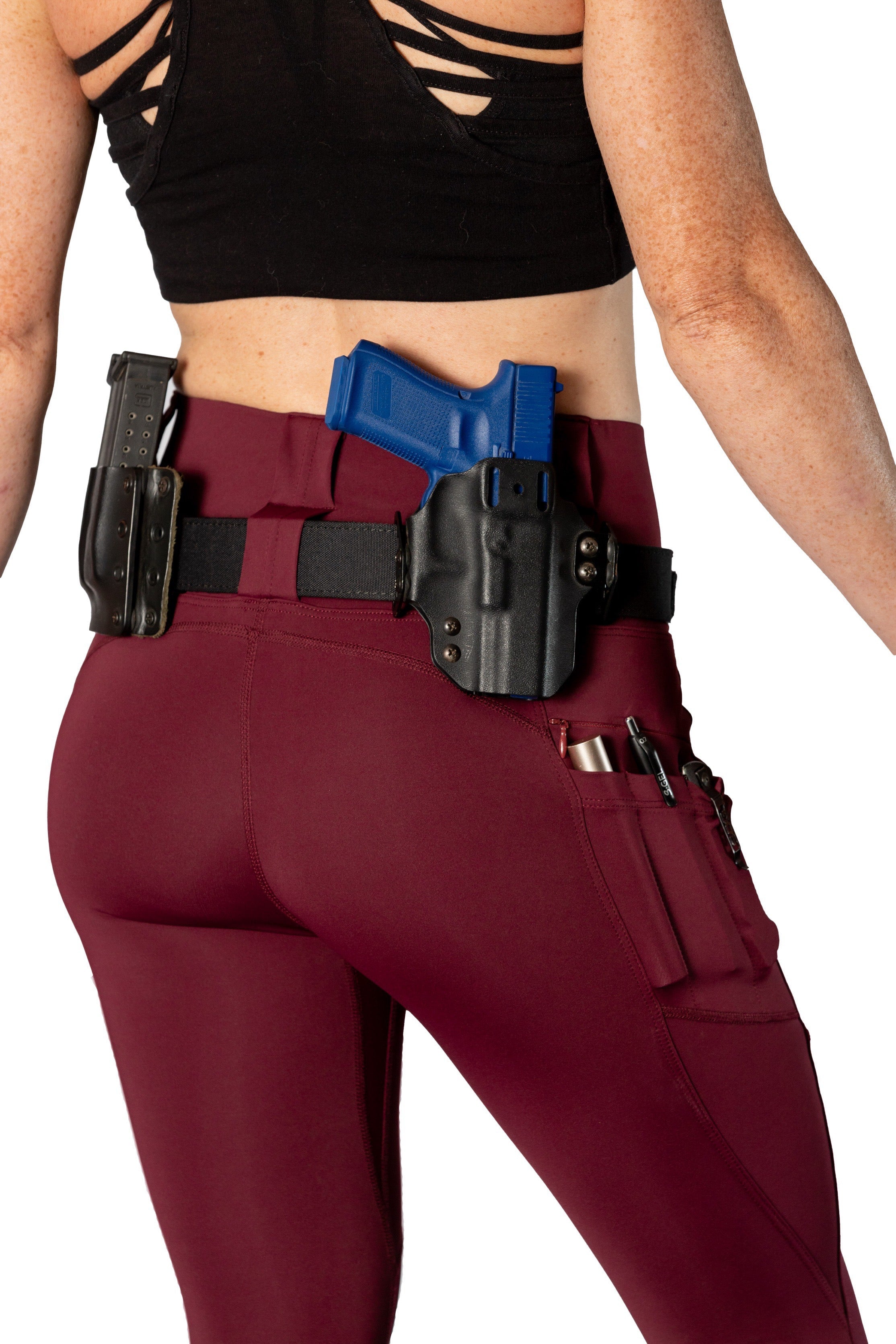 High Rise Crusader Leggings with new FlexCarry™ Waistband - Fig