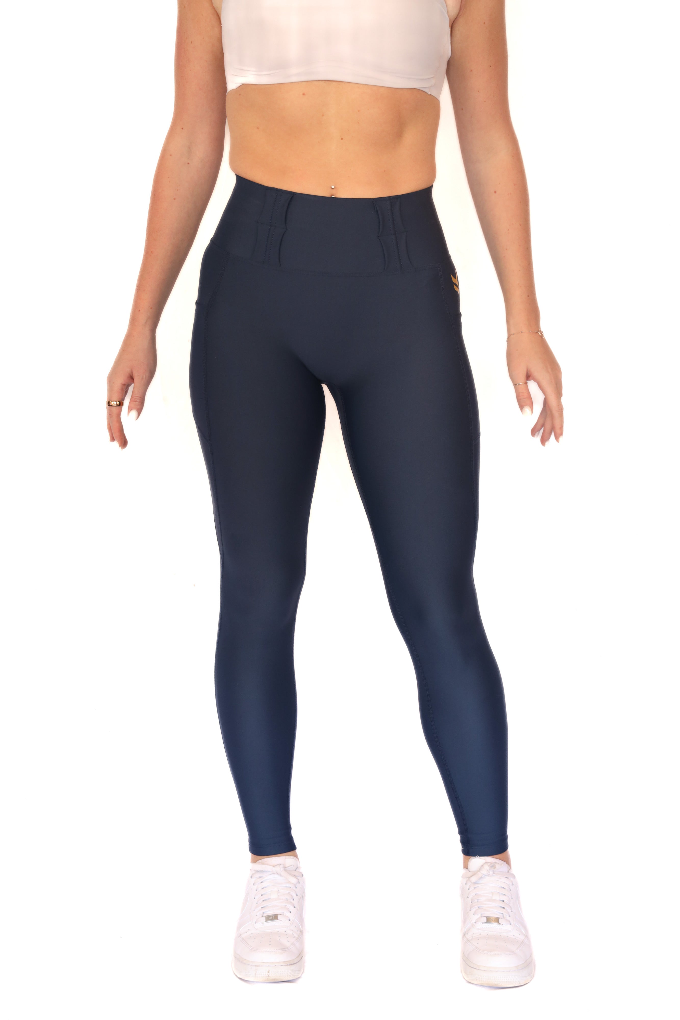 Signature High Rise Concealed Carry Leggings with new FlexCarry Waistband- Navy (Thick, Double-Brushed Fall/Winter Fabric)