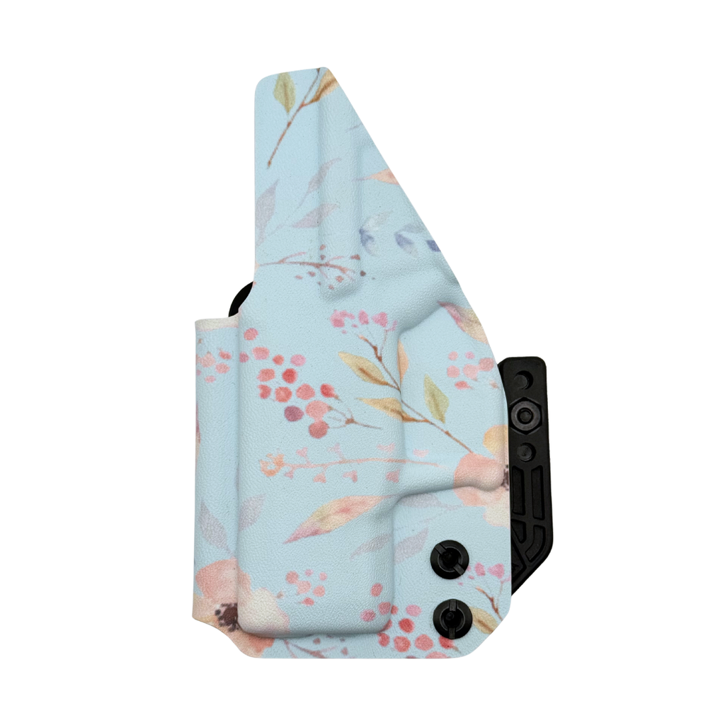 Taurus GX4 Fabriclip & Mod Wing IWB RH Holster - Floral on Blue