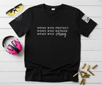 Moms Who Carry® V-Neck Tee - Black