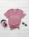 Moms Who Carry® V-Neck Tee - Pink