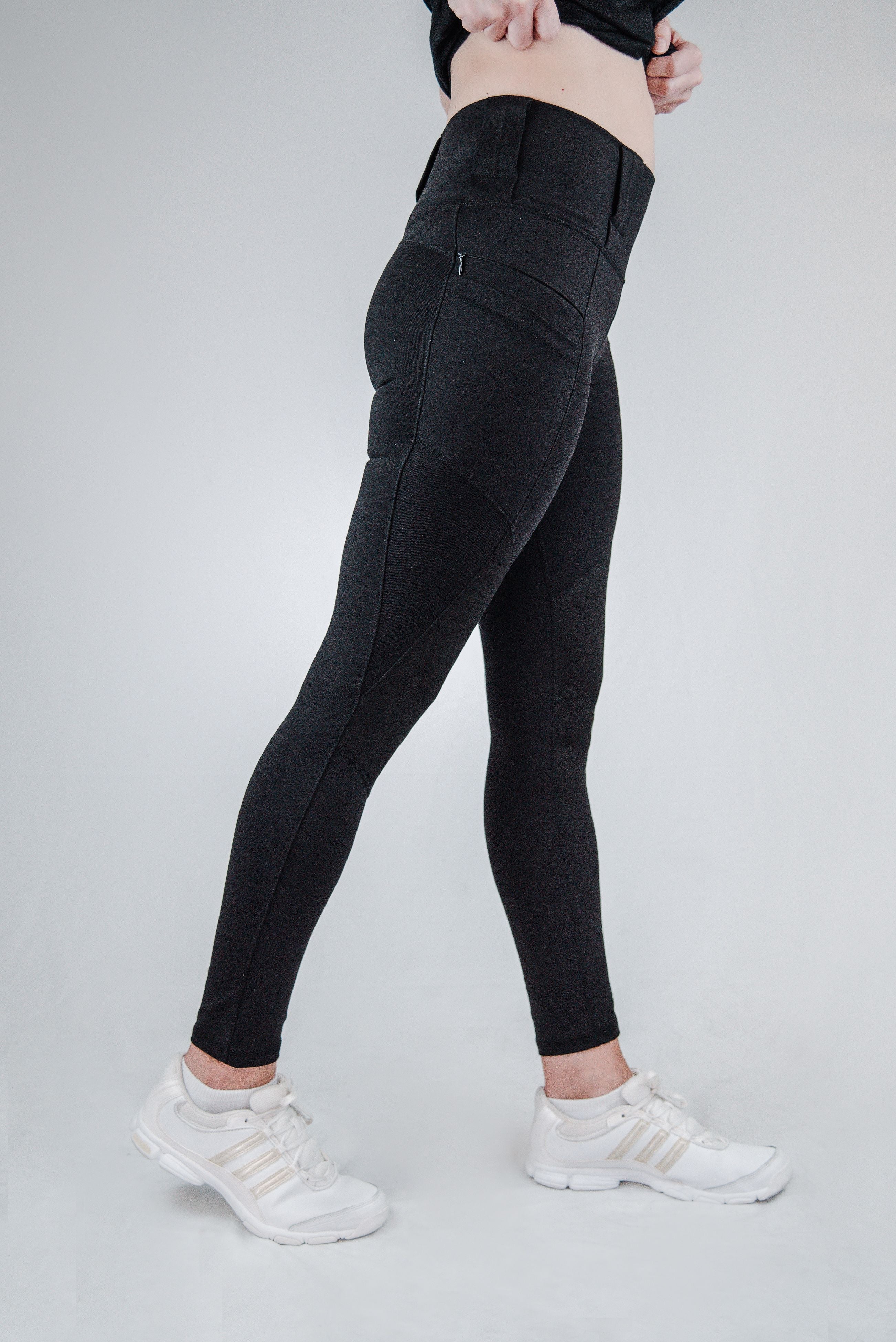 Crusader Leggings Mid-Rise, Black