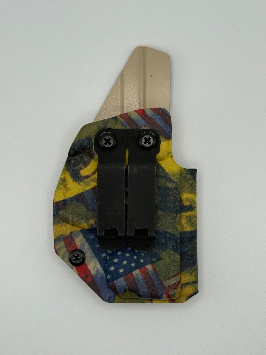 S&W M&P Shield 9/40 3” Monoblock Clip IWB RH Holster - USA/Gadsden Flags