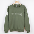 Moms Who Carry® Crewneck Sweatshirt - Military Green (PREORDER FOR MID/LATE 2026)