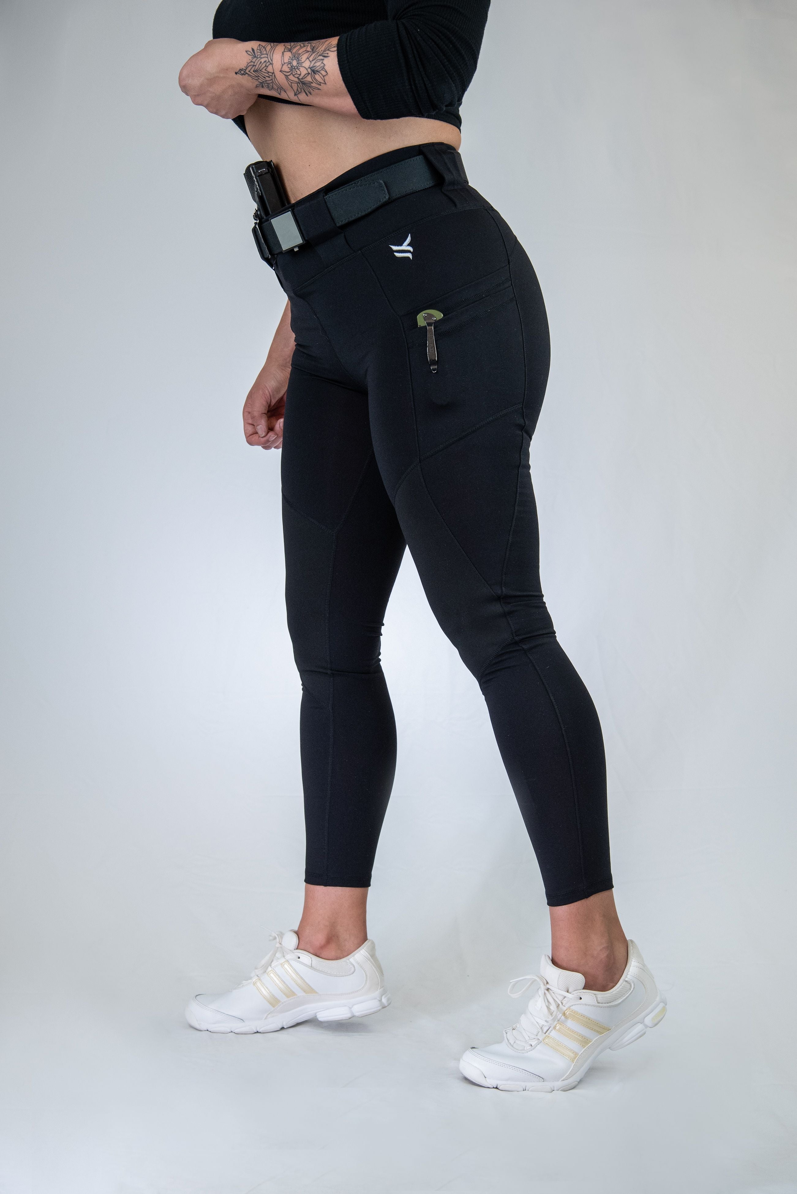 Womens High Rise Conceal Carry Tactical Leggings