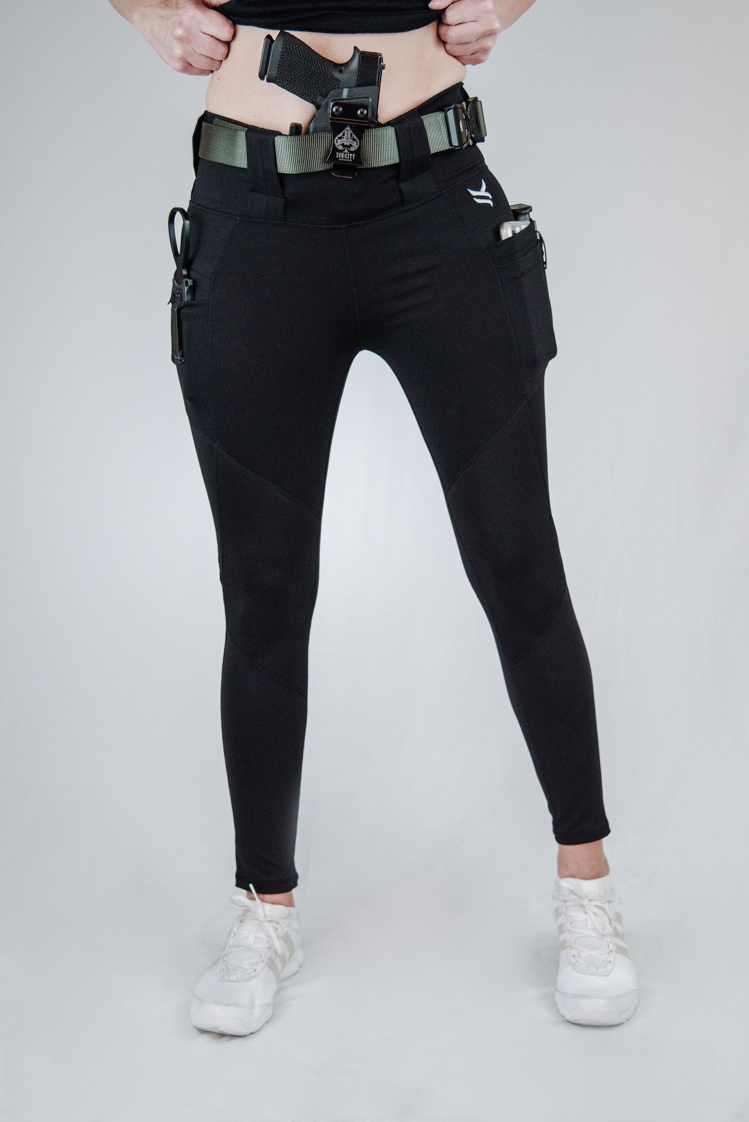 Crusader Leggings Mid-Rise, Black
