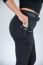 Womens High Rise Conceal Carry Tactical Leggings